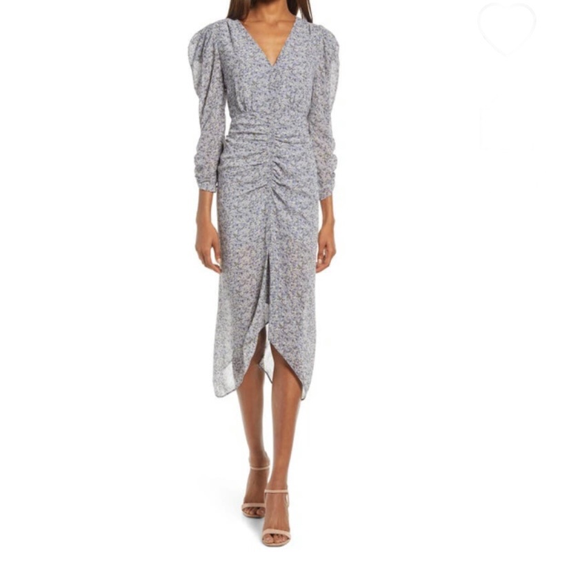 Floret Studios Floral Midi Dress Nwt